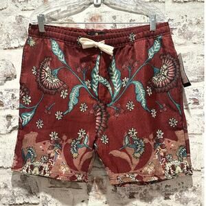 Lark & Owl tapestry men’s woven jacquard shorts with pockets size XL new w tags